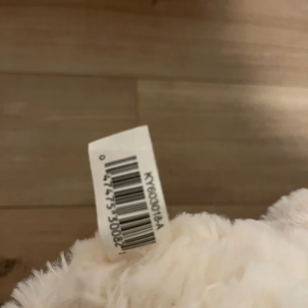 Plush Dog Toy - Cream and Brown - Picture 5 of 5